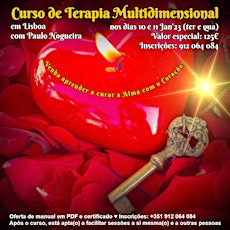 Imagem principal de CURSO DE TERAPIA MULTIDIMENSIONAL em LISBOA  à semana por 125€ em Jan'23