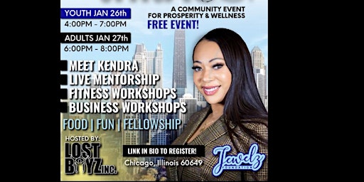 Kendra Hall in Chicago, Community Event for Prosperity & Wellness