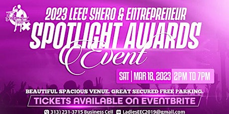 2023 LEEC SHERO & Entrepreneur Spotlight Awards Event