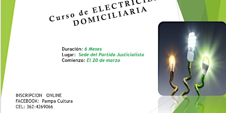 Imagen principal de CURSO DE ELECTRICIDAD DOMICILIARIA 