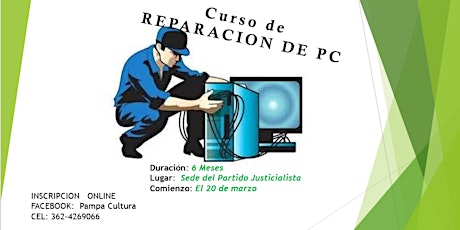 Imagen principal de CURSO BÁSICO EN REPARACIÓN DE PC 