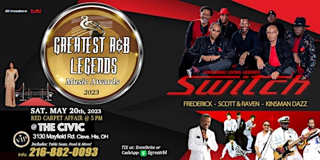 Greatest R&B Legends Music Awards 2023 featuring SWITCH