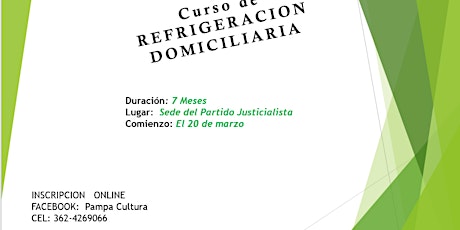 Imagen principal de CURSO DE REFRIGERACIÓN DOMICILIARIA