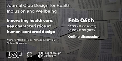 Journal Club  Design for Health, Inclusion and Wellbeing
