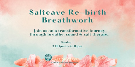 Imagen principal de Salt cave Re-birth Breathwork