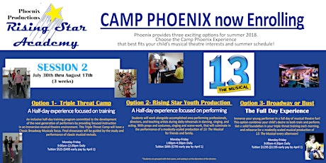 Summer Camp Phoenix Session 2 - July 30th - August 17th - Ages 7-17 primary image