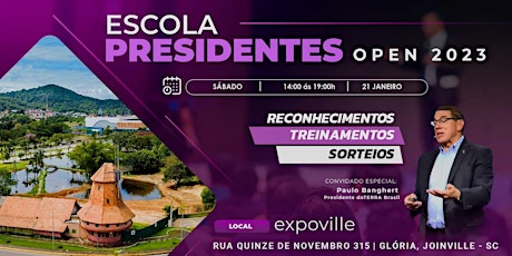 Imagem principal do evento Open 2023 - ESCOLA DE PRESIDENTES