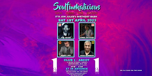 Soulfunkalicious Celebrating Jon Jules Birthday