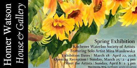 Kitchener Waterloo Society of Artists "Textures" Opening Reception primary image