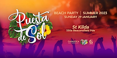 Puesta De Sol | Summer Beach Party | Sunday 29 January 2023