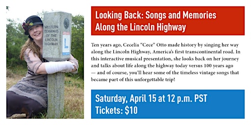 Imagem principal do evento Looking Back: Songs and Memories Along the Lincoln Highway