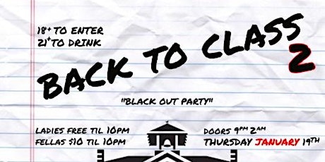 Back 2 School  College Party 18+