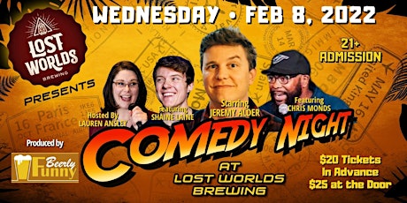 Lost Worlds Brewing Comedy Night - A Beerly Funny Production