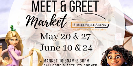Meet & Greet Market at Vic Johnston Community Centre May 27th