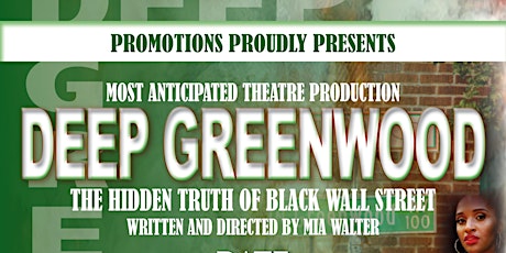 Deep Greenwood "The Hidden Truth of Black Wallstreet" -  Louisville, KY