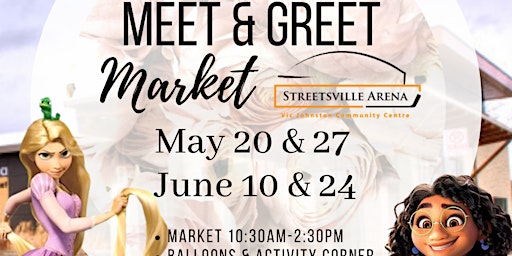 Meet & Greet Market at Vic Johnston Community Centre June 24th