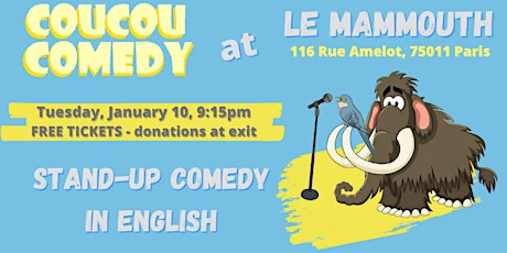 Primaire afbeelding van Coucou Comedy: Mammouth Tuesdays