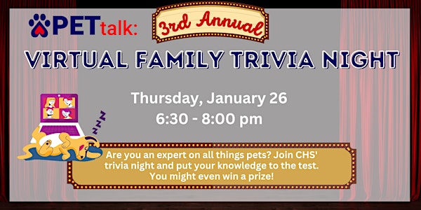 PETtalk: Virtual Family Trivia Night