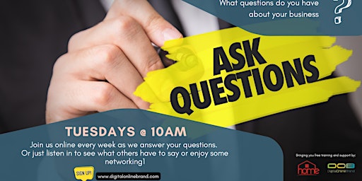 Tuesdays at 10am FREE Online Training & Networking for Small Businesses