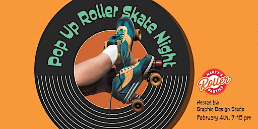 Graphic Design Dept Pop Up Roller Skate Night