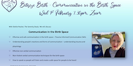 Bitesize Birth - Communication in the Birthspace, Non-Violent Communication