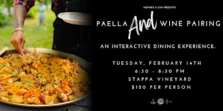 Paella and Wine Pairing Dinner | Valentine's Day