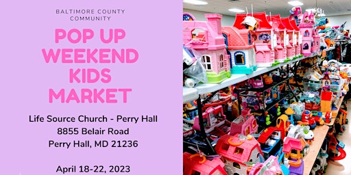 Pop-Up Kids Consignment Sale - Spring 2023 Perry Hall
