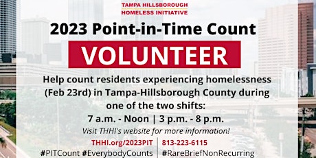 2023 Point-in-Time Count - Downtown Tampa (Afternoon Shift)