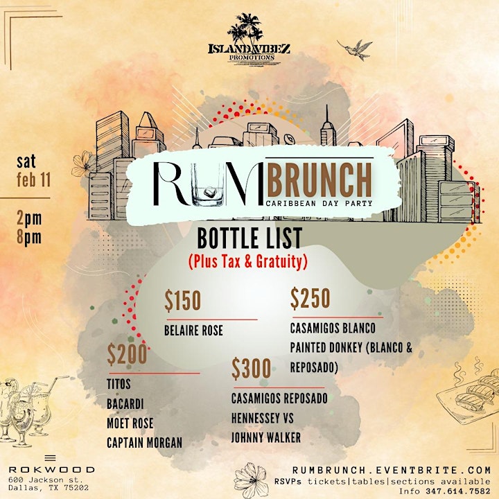 RUM BRUNCH - The Ultimate Caribbean Day Party - Dallas Nightlife