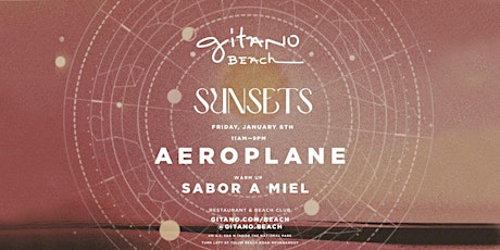 Imagen principal de AEROPLANE @ GITANO BEACH