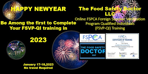 FSPCA FSVP Online Foreign Supplier Verification Program Certificate (FSVP)