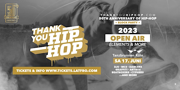 Thank You Hip Hop - 50th Anniversary of Hip Hop  Block Party