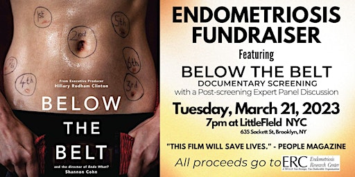 Fundraiser for Endometriosis: Documentary Film Screening: Below the Belt