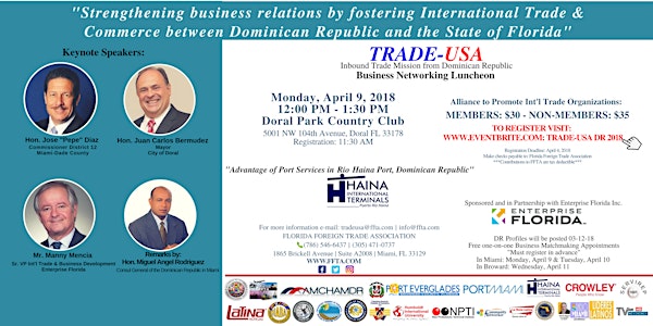 TRADE-USA DR 2018 - Business Networking Lunch