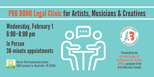 Pro Bono Legal Clinic for Artists, Musicians & Creatives
