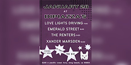 Emerald Street, Love Lights Driving, The Renters, Xander Marsden