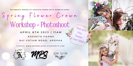 Spring Flower Crown Workshop + Photoshoot at Kasheta Farms