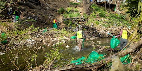 SB Clean Creeks  TEAM 222 Cleanup  Guadalupe River at Saint John's Bridge
