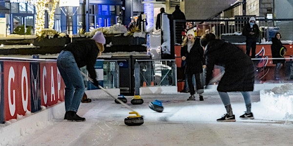 Curling and Cocktails at The Wharf Ice Rink
