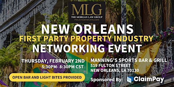 New Orleans First Party Insurance Industry Networking Event