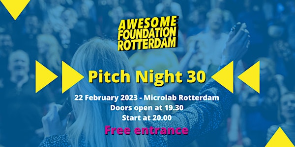 Awesome Foundation Rotterdam - Pitch Night 30