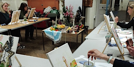Adults evening art class with CREATE