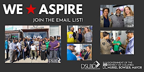 Imagem principal do evento WeAspire: JOIN THE EMAIL LIST