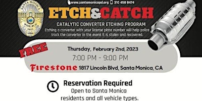 Santa Monica Catalytic Converter Theft Prevention - Etch & Catch