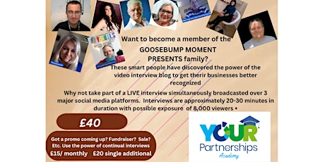 Offer to have a Goosebump Moment to help your business