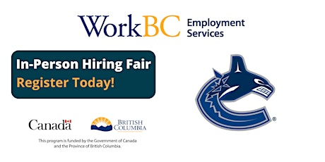 WorkBC Vancouver Northeast - Canucks In-person Hiring Event