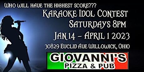 Karaoke Idol Competition at Giovanni's Willowick