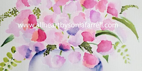 Pretty Posy Art Experience with Sonia Farrell: Creative Hearts Art