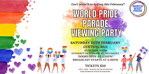 Pride Parade Viewing Party - Devonport