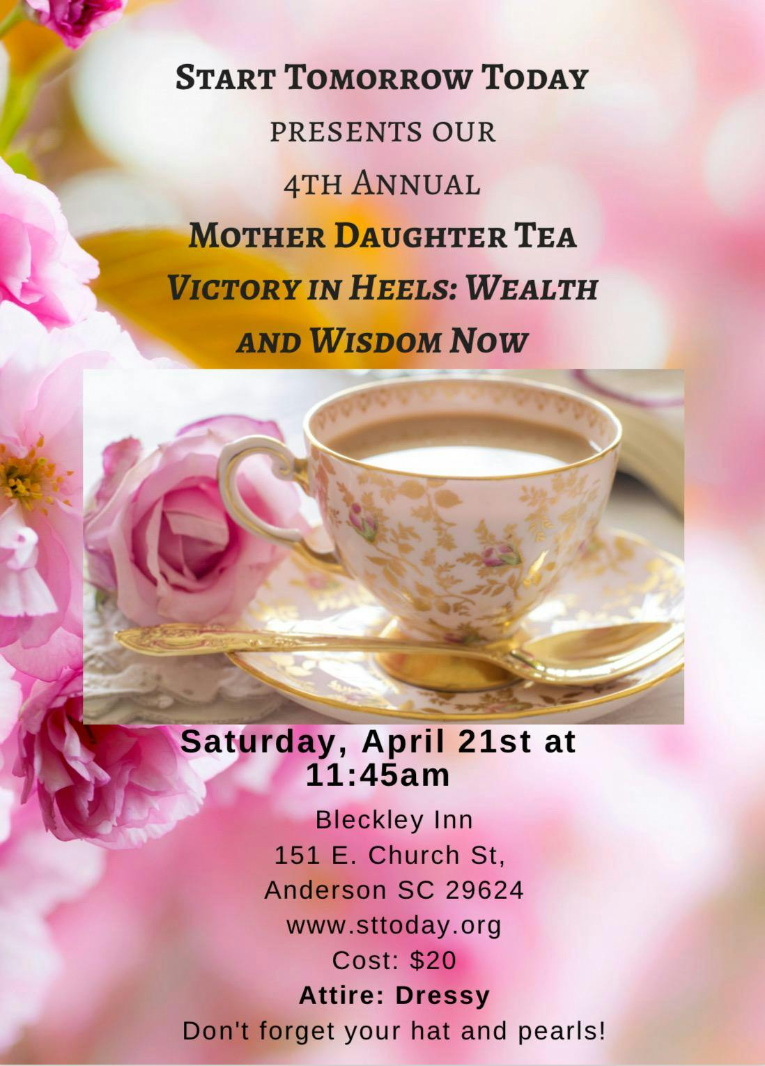 Start Tomorrow Today's 4th Annual Mother Daughter Tea